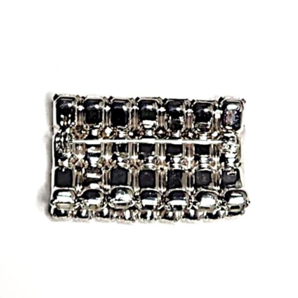 Vintage rhinestone bar brooch - Picture 4 of 9